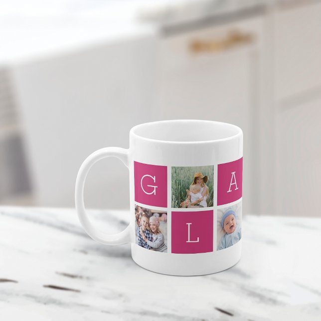 Anpassningsbar ’Glamma’ Grandmor Photo Collage Kaffemugg (Skapare uppladdad)