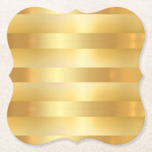Anpassningsbar Glamor Faux Guld Blank Modern Elega Underlägg Papper