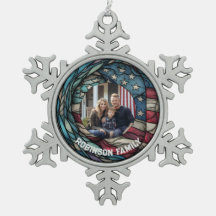 Anpassningsbar Glasdesign USA flagga patriotisk