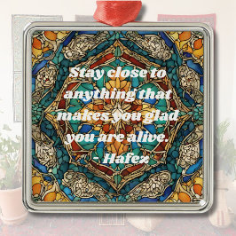 Anpassningsbar Glass Mosaic Mönster Irans gåvor Julgransprydnad Metall