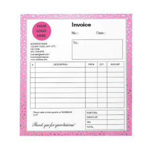 Anpassningsbar Glitter Rosa Cheetah Skriv ut faktu Anteckningsblock