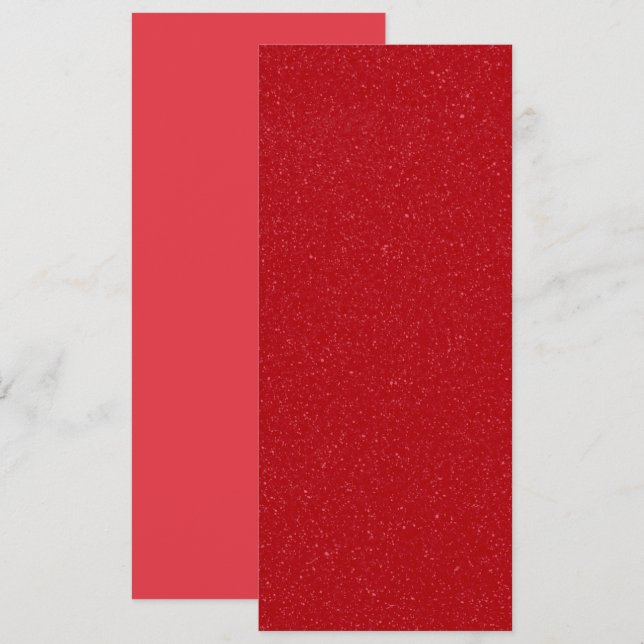 Anpassningsbar Glitter Tomato Red Flat Card (Fram/baksida)