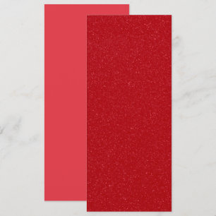 Anpassningsbar Glitter Tomato Red Flat Card