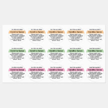 Anpassningsbar Gluten Allergy Stickers Kids Lunch 