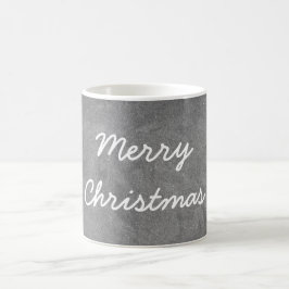 Anpassningsbar God jul Chalkboard-typografi Kaffemugg