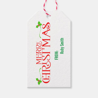 Anpassningsbar God jul Roligt Personlig Presentetikett