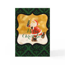 ANPASSNINGSBAR GOD JUL SANTA SKATTAR MED ÖNSKEMÅL