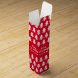 Anpassningsbar God jul träd skriver ut den röda vi Presentask För Vinflaska<br><div class="desc">Anpassningsbar God jul träd skriver ut röd vin. Elegantens Helgdag-malldesign med snyggt-penselskripttyppografi. Klassen vin-box för vänner,  familj,  bröllop-gäster,  medarbetare,  företagsanställda,  kolleger,  personal,  lärare,  sjuksköterskor osv. Lägg till din egen hälsning och personlig namn. Ändra kvantitet om du vill hämta billigten prist. Tryckt på alla sidor.</div>