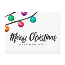 Anpassningsbar God jul vattenfärgsornament