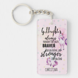 Anpassningsbar GODDAUGHTER Motivering Quote Rosa U