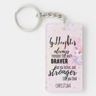 Anpassningsbar GODDAUGHTER Motivering Quote Rosa U