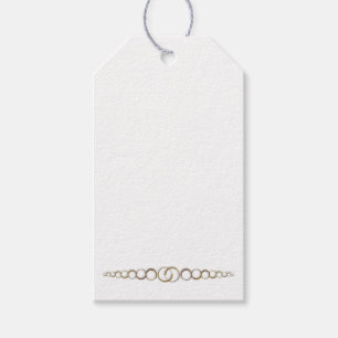 Anpassningsbar ’Golden’ Jewelry or Gift Cards for Presentetikett