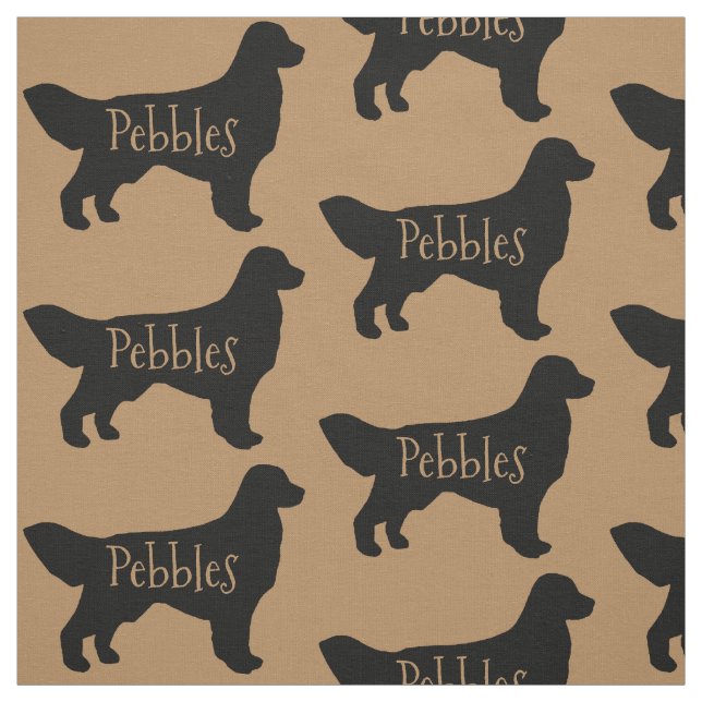 Anpassningsbar Golden Retriever Hund Fabric Tyg (Provkarta)