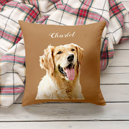 Anpassningsbar Golden Retriever Hund Personlig Rit Kudde