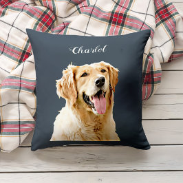 Anpassningsbar Golden Retriever Hund Personlig Rit Kudde