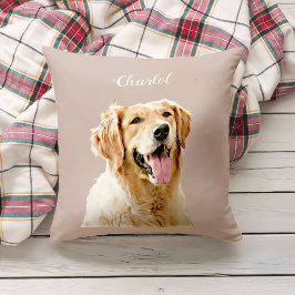 Anpassningsbar Golden Retriever Hund Personlig Rit Kudde