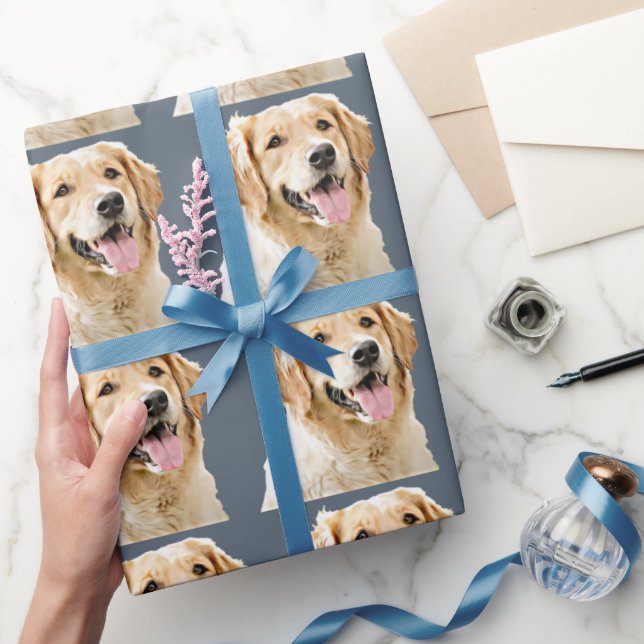 Anpassningsbar Golden Retriever Hund Personlig Rit Presentpapper (Gifting)