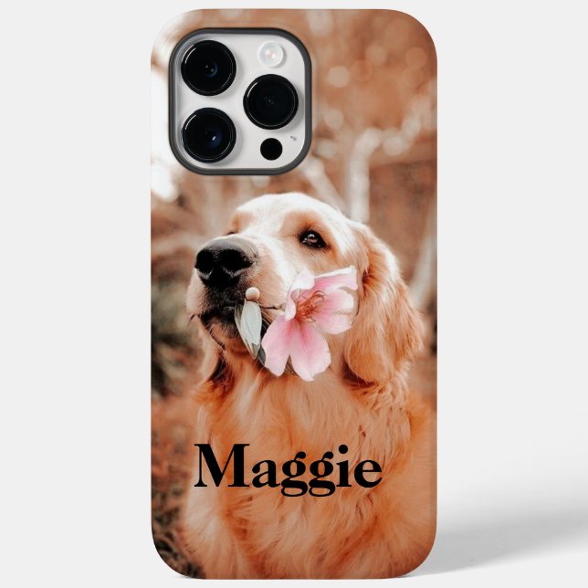 Anpassningsbar Golden Retriever Photo - Hund älska (Baksida)