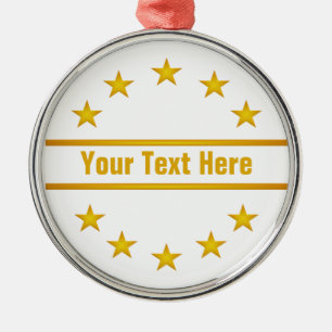ANPASSNINGSBAR GOLDEN STARS ornament