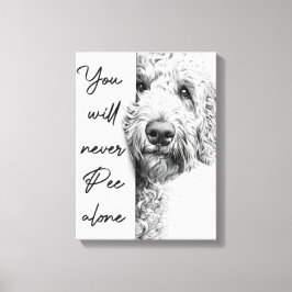 Anpassningsbar Goldendoodle Canvas Wall Art