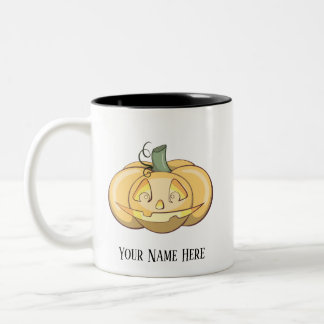Anpassningsbar ”Goldie The Pumpkin”-mugg Två-Tonad Mugg