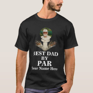Anpassningsbar golf boll-form foto Bästa pappa eft T Shirt