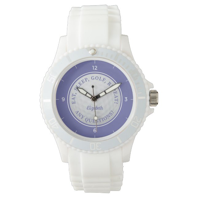 Anpassningsbar Golf Boll Sports Golfer Quote Mycke Armbandsur (Framsida)