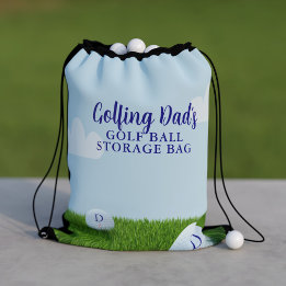 Anpassningsbar Golf Boll Storage Golfer Drawstring Gympapåse