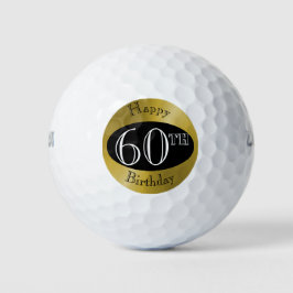 Anpassningsbar Golf Bollar under 60:e födelsedagen