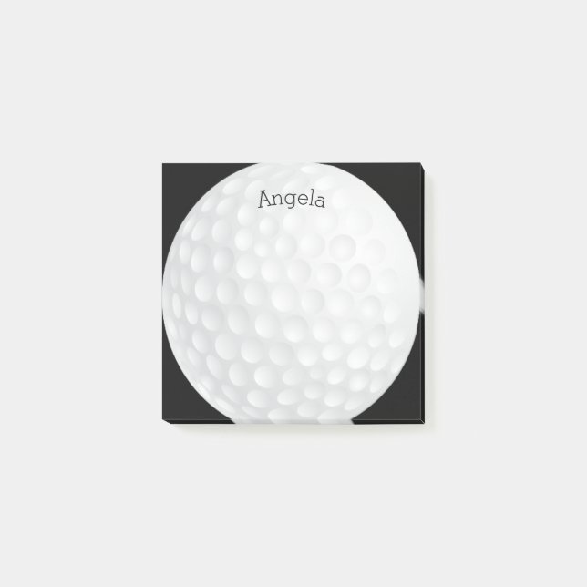 anpassningsbar golf-design för boll post-it block (Framsida)