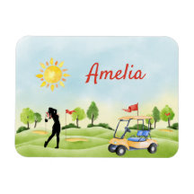 Anpassningsbar Golf Flexible Photo Magnet