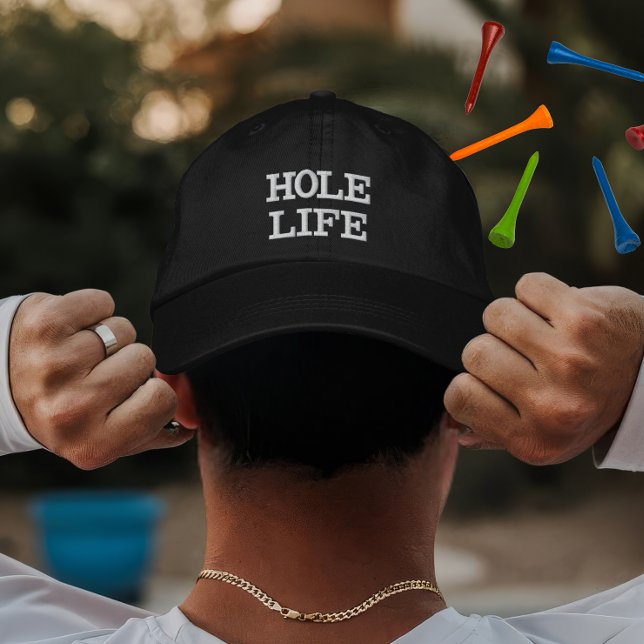 Anpassningsbar Golf Hål Life Gift för spelare Broderad Keps (Skapare uppladdad)
