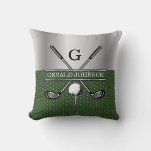 Anpassningsbar Golf Monogram Design Kudde