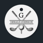 Anpassningsbar Golf Monogram Logotyp Design Gåvor Etiketter<br><div class="desc">Eleganten Golf Monogram Design från Edward Eksi med minimal Anpassningsbar. Enkel modifiering av INITIALER och TEXTS efter dina behov.</div>