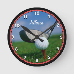 Anpassningsbar Golf Rund Klocka