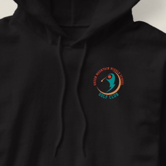 Anpassningsbar Golf School Klubb League Namn Numbe Hoodie (Skapare uppladdad)