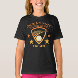Anpassningsbar Golf School Klubb League Namn Numbe T Shirt