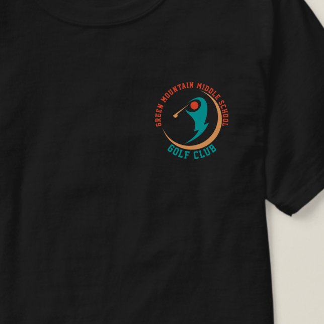 Anpassningsbar Golf School Klubb League Namn Numbe T Shirt (Skapare uppladdad)