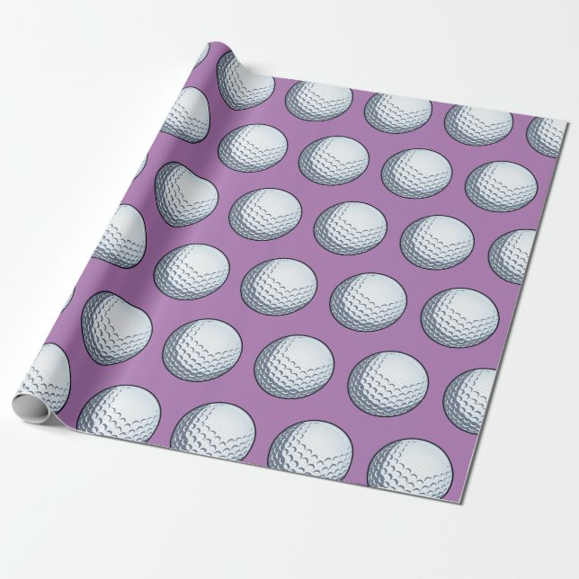 Anpassningsbar golfboll presentpapper (Utrullad)