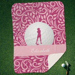 Anpassningsbar Golfer för hennes Rosa Golf Silhoue