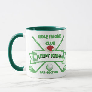 Anpassningsbar Golfer-julgåva, Personlig Namn Mugg