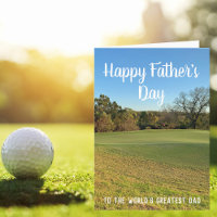 Anpassningsbar Golfer Lycklig Fars dag Golf Course