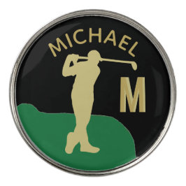 Anpassningsbar Golfer Namn Monogram