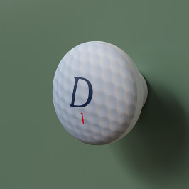 Anpassningsbar Golfers Monogram Golf Boll Cabinet  Knopp