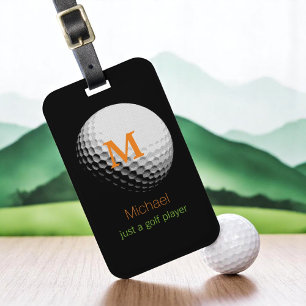 Anpassningsbar golfspelare namn bagagebricka