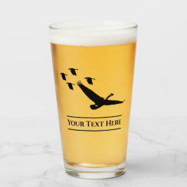 Anpassningsbar Goose Hunting Beer Glass Tumblr Glaskopp