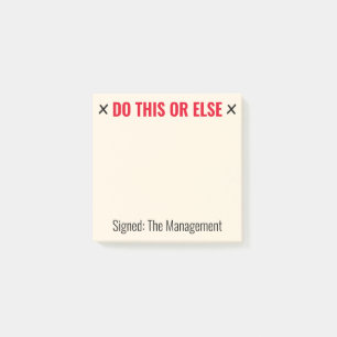 Anpassningsbar gör detta eller annat lustigt post-it block