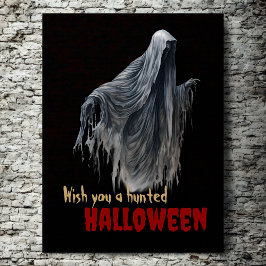 Anpassningsbar Gothic Creepy Ghoul Haunted Hallowe Poster