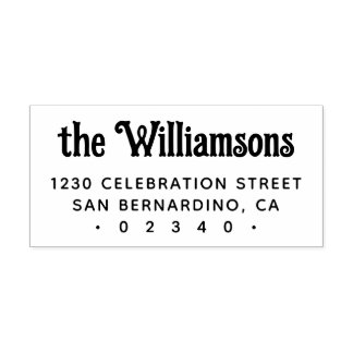 Anpassningsbar Gothic Retro Typography Family Namn Självfärgande Stämpel