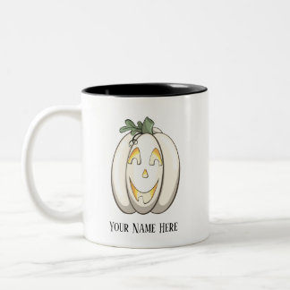 Anpassningsbar ”Gourdy The Pumpkin”-mugg Två-Tonad Mugg